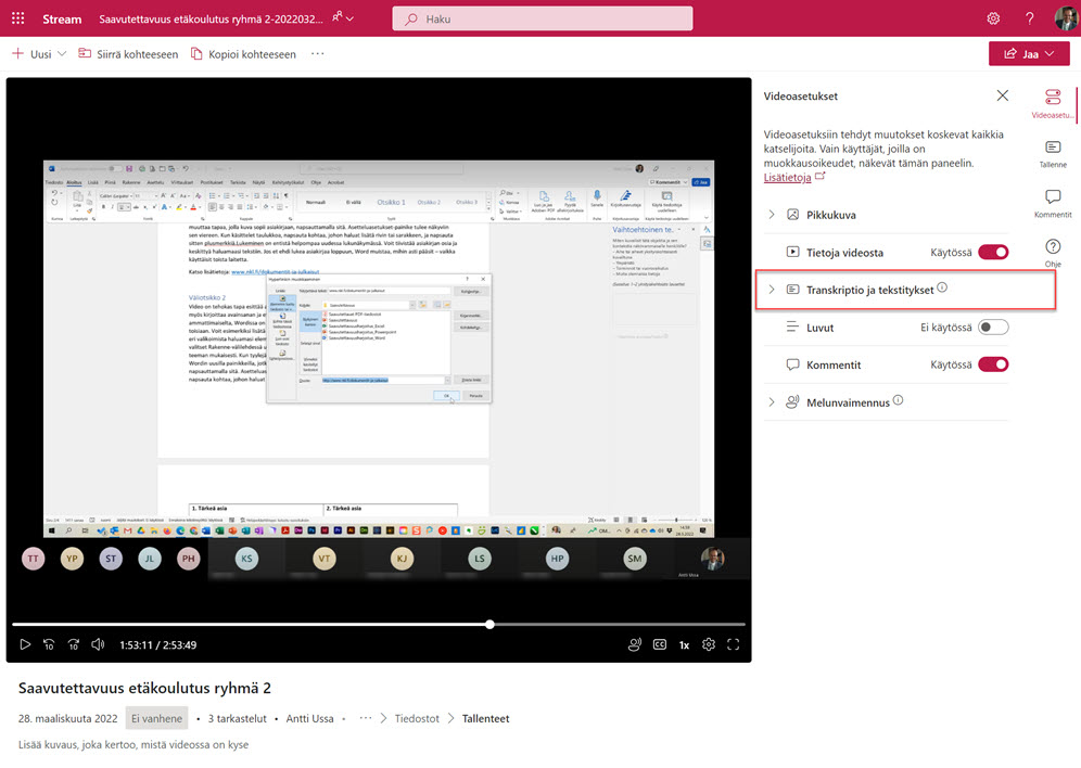 Stream (on SharePoint)